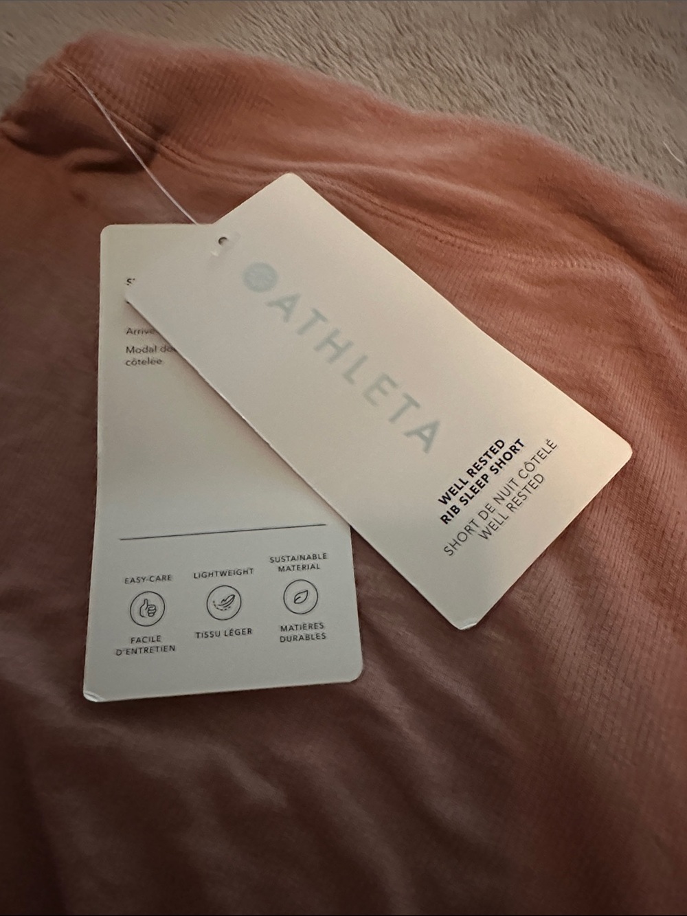 Athleta Well Rested Rib Sleep Short New M - Picture 6 of 6